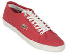 Lacoste Marcel MB Red/White Canvas Trainers