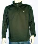 Mens Black 1/4 Zip High Neck Sweatshirt