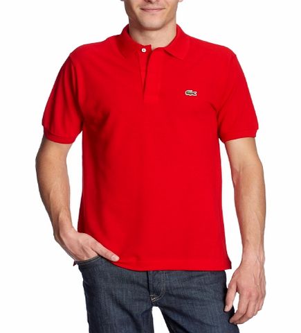 Lacoste Mens L1212-00 Short Sleeve Polo Shirt, Red (red 240), Medium (50)
