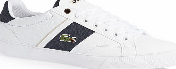 Lacoste Mens Lacoste Fairlead Shoes - White/Dark Blue