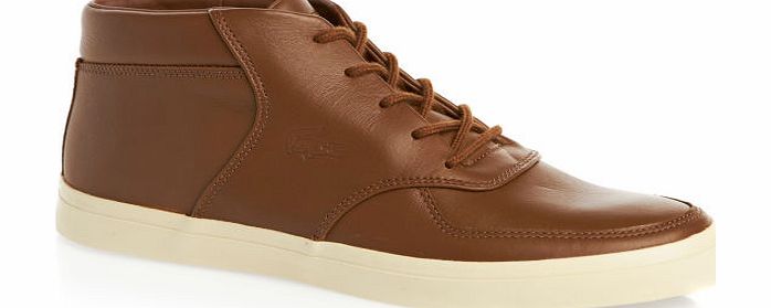 Lacoste Mens Lacoste Glendon Mid Srm Shoes - Dk Tan