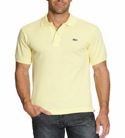 Lacoste Mens Short Sleeve Polo Shirt, Yellow (JAUNE 107), X-Large