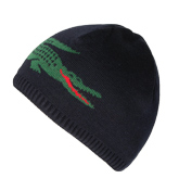 Lacoste Navy Beanie Hat