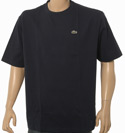 Navy Short Sleeve Pique Cotton T-Shirt