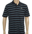 Lacoste Navy Stripe Pique Polo Shirt