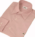 Lacoste Pink Long Sleeve Cotton Shirt (Slim Fit)