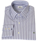 Purple and Lilac Striped Regular Fit Cotton Shirt