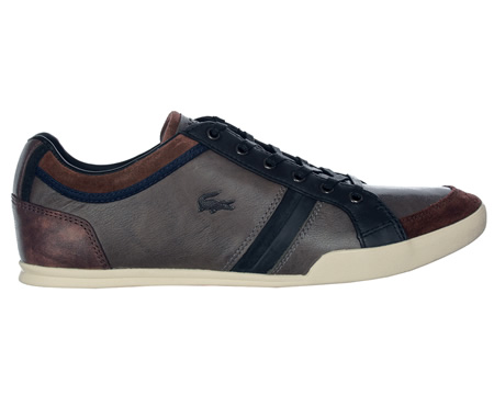 Lacoste Rayford 3 SRM Dark Grey Leather Trainers