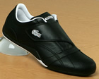 Lacoste Shua Strap Black Leather Trainers