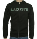 Lacoste Sport Black Full Zip Hooded Sweatshirt