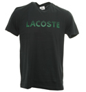 Lacoste Sport Black T-Shirt with Green Logo