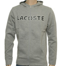 Lacoste Sport Grey Full Zip Hooded Sweatshirt