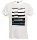Lacoste Sport White T-Shirt With Black Lines On Chest