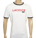 Lacoste Sport White T-Shirt with Printed Logo