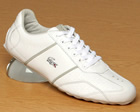 Swerve Lace White/Grey Leather Trainers