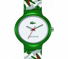 Lacoste White and Green Goa Watch