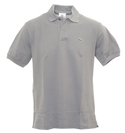 Lacoste Wolf Grey Pique Polo Shirt