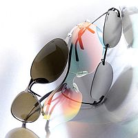 Womens Clear Shield Sunglasses