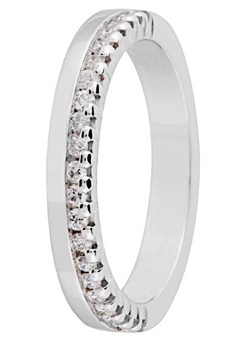 Ladies 18ct Gold 0.21ct Diamond Set Wedding Ring