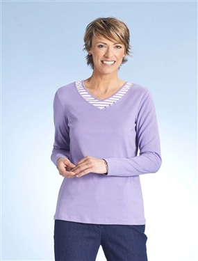 2-in-1 Effect T-Shirt Top