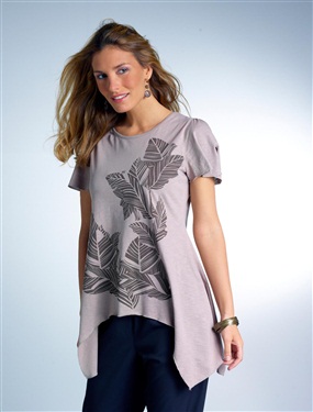 Ladies Asymmetrical Tunic T-Shirt