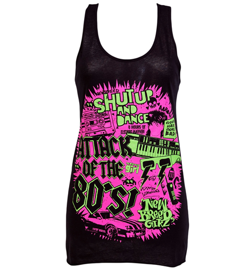 Ladies Attack of the 80s Twist Detail Vest