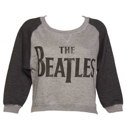 Ladies Baseball Style Beatles Logo Cropped