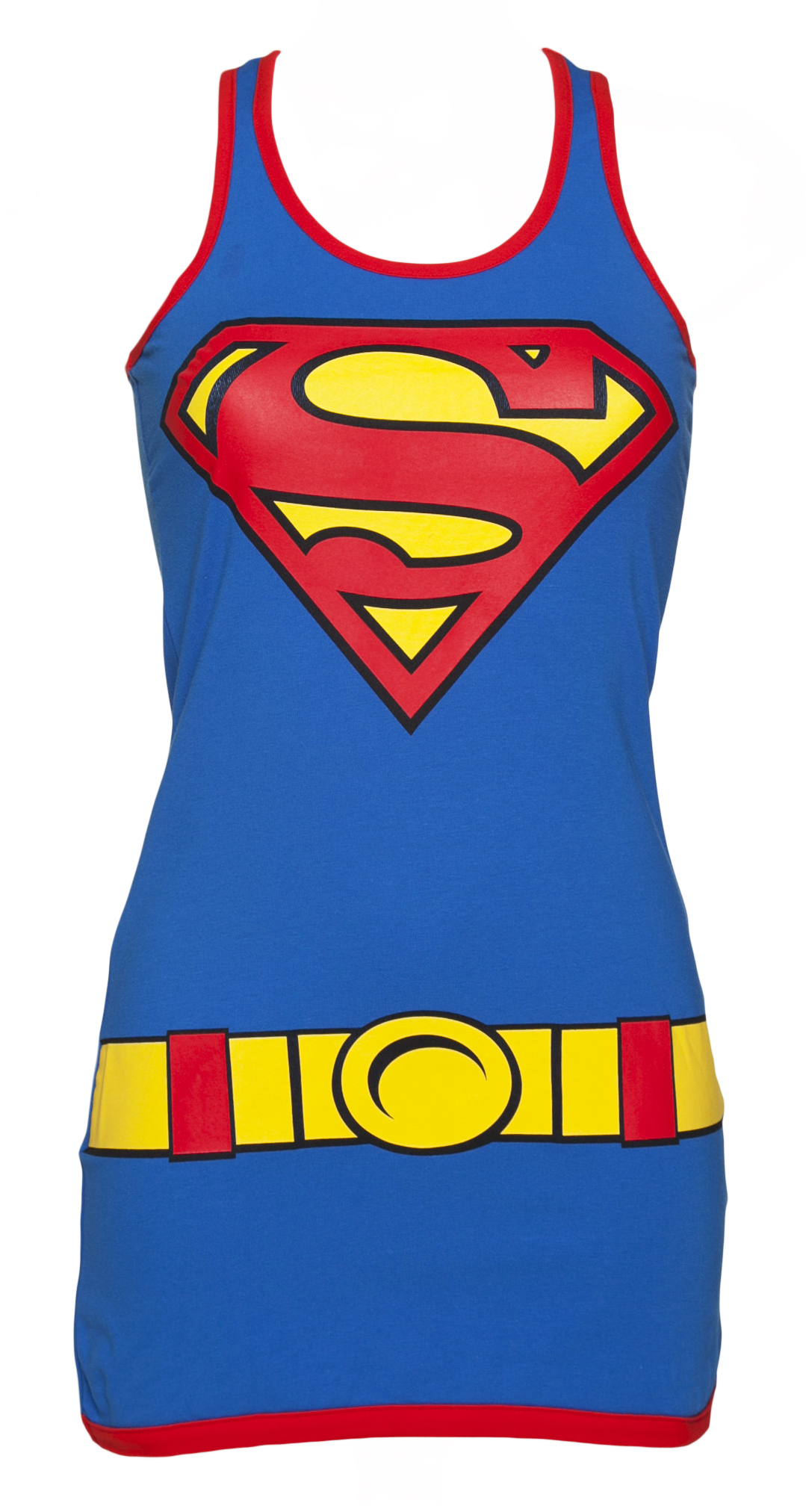 Ladies Blue Supergirl Vest Dress