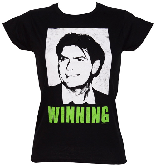 Ladies Charlie Sheen Winning T-Shirt