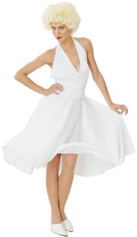 Ladies Costume: 1950s Movie Star Dress - White