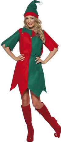 Ladies Costume: Felt Elf Dress (Small)