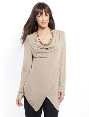Ladies Cowl Neck T-Shirt