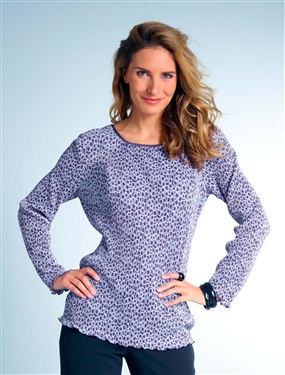 Ladies Easy Care Crinkle Fabric T-Shirt