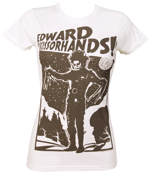 Ladies Edward Scissorhands Poster T-Shirt