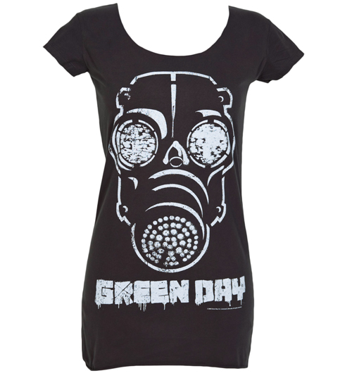 Ladies Green Day Mask T-Shirt from Amplified