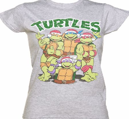 Ladies Grey Marl Teenage Mutant Ninja Turtles