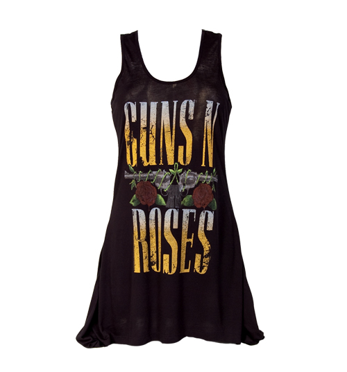 Ladies Guns N Roses Pistols Drape Dress from