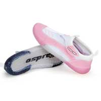 ladies Hespira Aqua Beach Shoes Pink and White Size 3