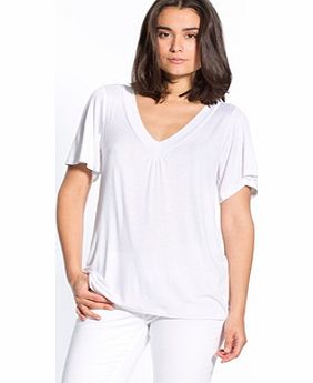 Jersey T-Shirt with Open Lace Detailing