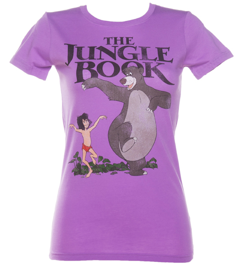 Ladies Lilac Jungle Book T-Shirt