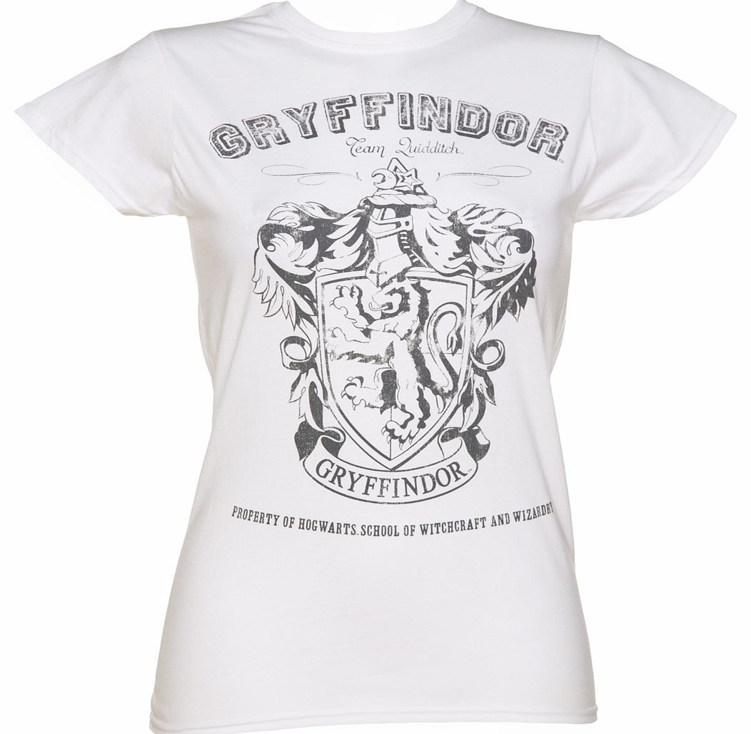 Ladies Monochrome Harry Potter Gryffindor T-Shirt