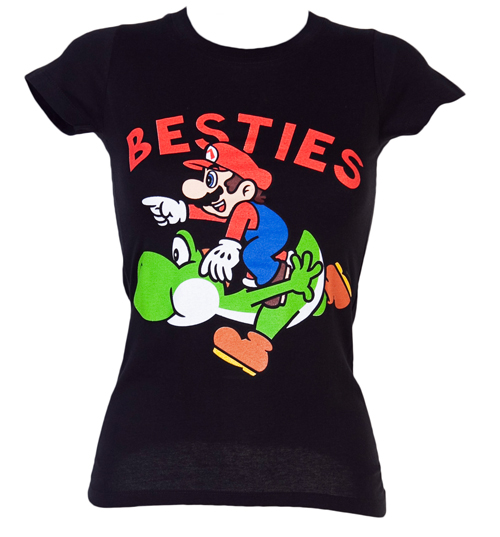 Ladies Nintendo Super Mario Besties T-Shirt