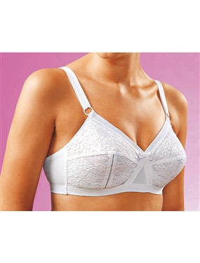 Ladies Non-Wired Lace Bras - Pack of 2