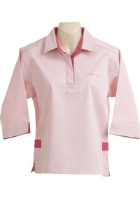 ladies pink Coastal 3/4-length sleeved Coastal