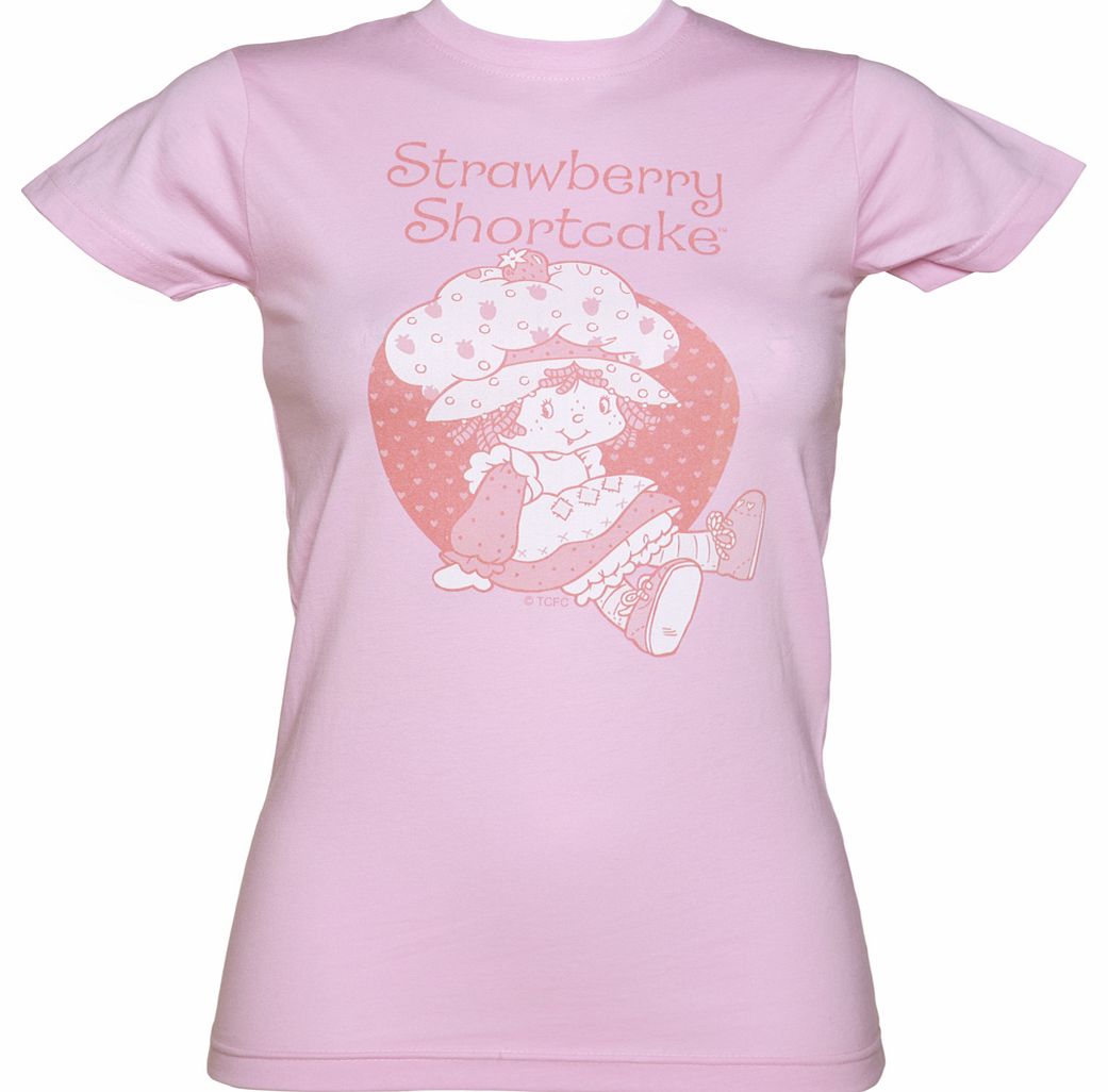 Ladies Pink Strawberry Shortcake T-Shirt