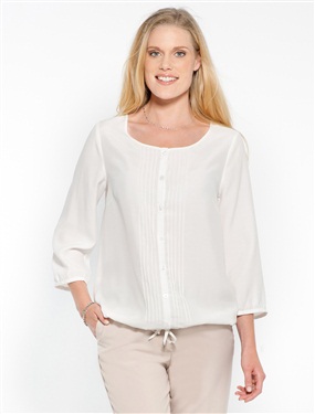 Plain Buttoned Blouse