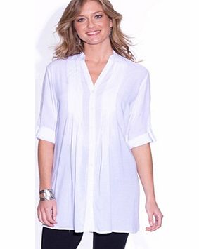 Plain Tunic-Style Blouse