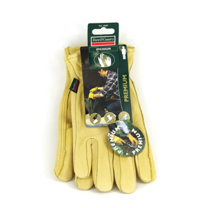 Premium Leather Gardening Glove Yellow