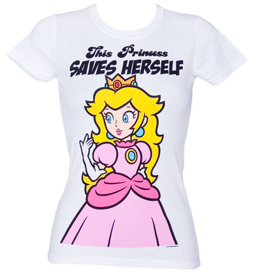 Ladies Princess Peach Nintendo T-Shirt