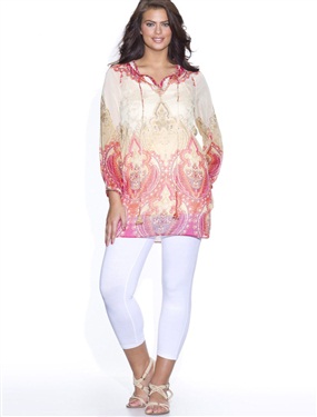 Ladies Printed Voile Blouse